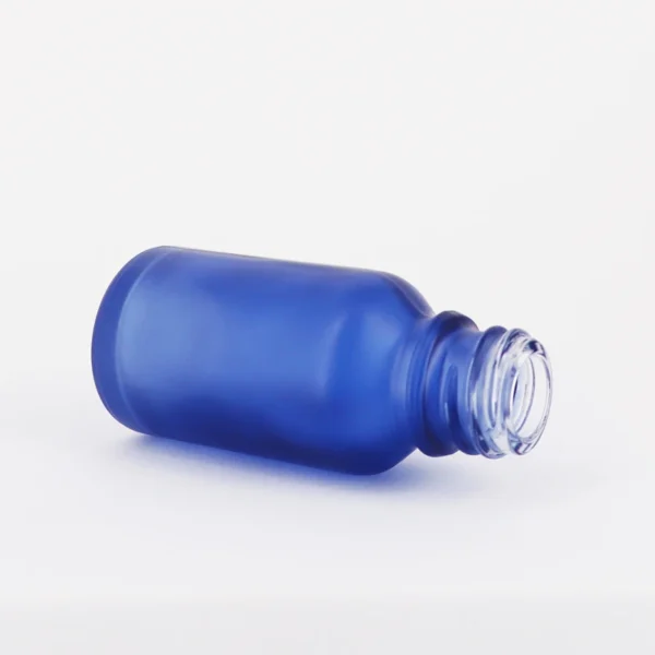 15ml Glass Tincture Bottle, Childproof Cap, Matt Blue - Image 3
