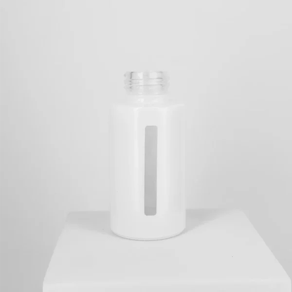 50ml Flat Shoulder White Glass Sprayer Bottle - Image 2