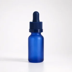 15ml blue glass bottle