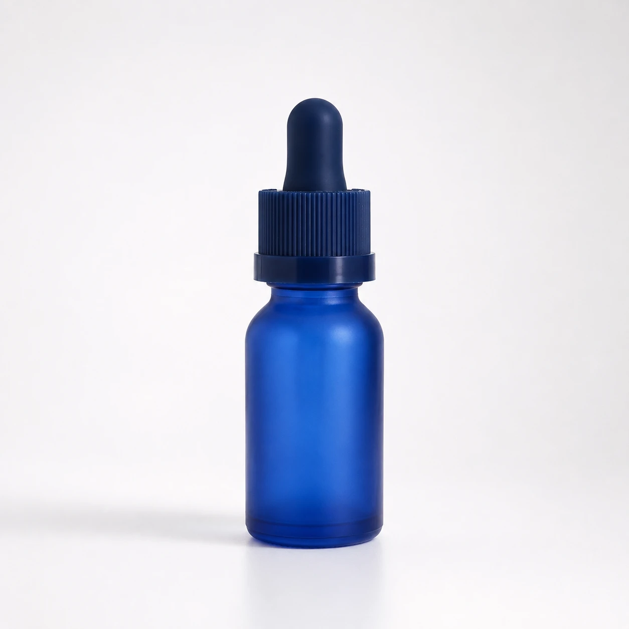 15ml Glass Tincture Bottle with Child Proof Cap | Matte Blue Color | For CBD Oil, Herbal Tinctures & Essential Oils 1 15ml blue glass bottle