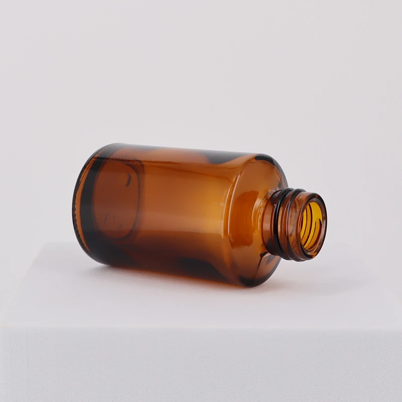 30ml Flat Shoulder Amber Glass Serum Bottle 3 30ml Flat Shoulder Amber Glass Serum Bottle - Image 3