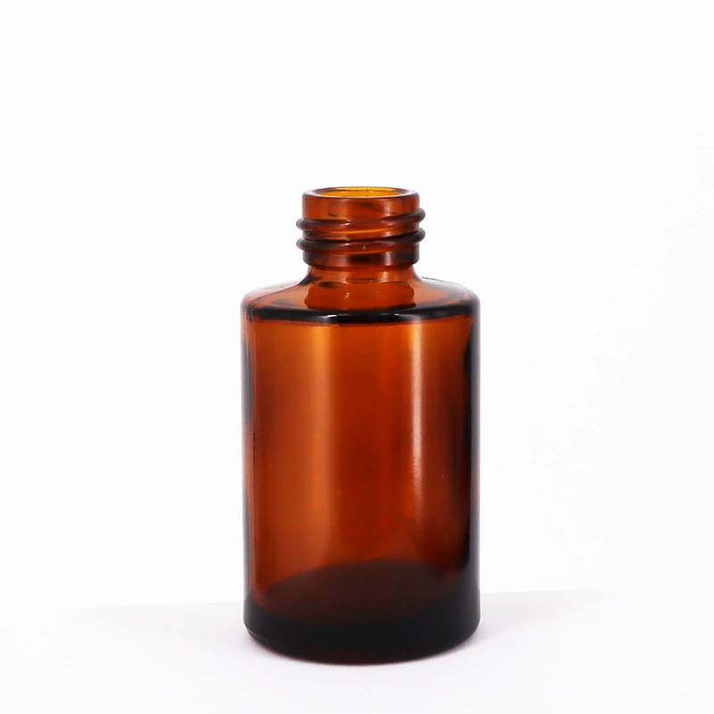 30ml Flat Shoulder Amber Glass Serum Bottle 2 30ml Flat Shoulder Amber Glass Serum Bottle - Image 2