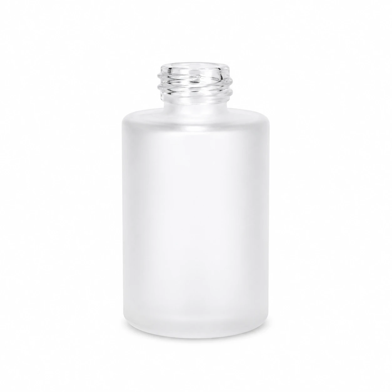 1OZ Frost Empty Foundation Bottle with Lotion Pump 3 30ml Frost Bottle 20-410
