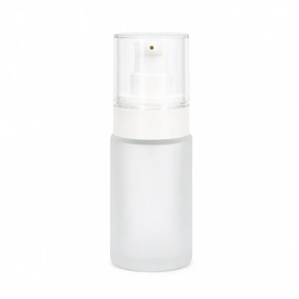 1OZ Frost Empty Foundation Bottle with Lotion Pump 5 1OZ Frost Empty Foundation Bottle with Lotion Pump