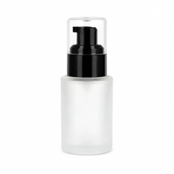 1OZ Frost Empty Foundation Bottle with Lotion Pump 6 30ml dropper bottle with B- Lotion Pump