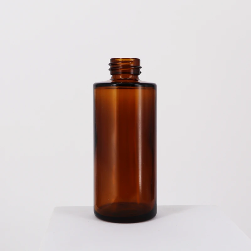 60ml Flat Shoulder Amber Glass Serum Bottle 2 60ml Flat Shoulder Amber Glass Serum Bottle - Image 2