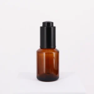 30ml Slant Shoulder Amber Glass Cosmetic Bottle