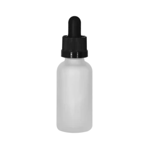 1oz (30ml) Frosted Glass Tincture Bottle with Child Proof Cap | Amber & Cobalt Blue | For CBD Oil, Herbal Tinctures & Drops