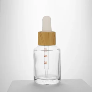30ml Slant Shoulder Glass Bottle with Water Transfer Dropper Cap | For Serums, Face Oils & Cosmetics | Glass Packaging
