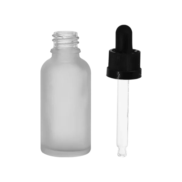 1OZ Frost Glass Tincture Bottle, Childproof Cap - Image 4