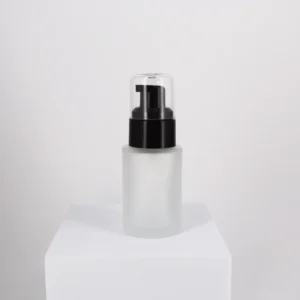 1OZ Frost Glass Foundation Bottle