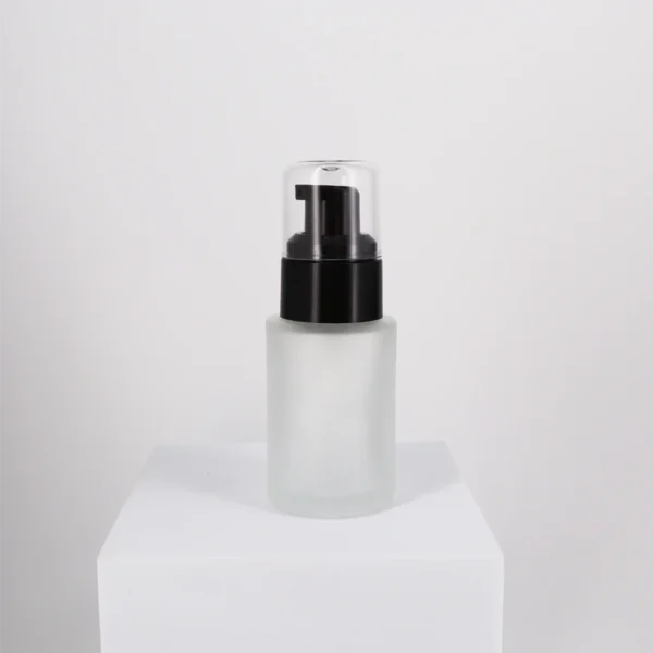 1OZ Frost Glass Foundation Bottle