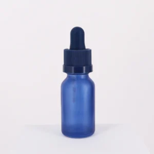 15ml Glass Tincture Bottle with Child Proof Cap | Matte Blue Color | For CBD Oil, Herbal Tinctures & Essential Oils