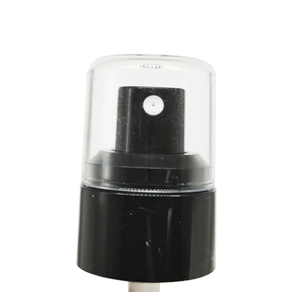 Mist sprayer 18/400 PP black glossy dose 0.13ml clear overcap
