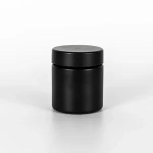 3OZ Matt Black Cannabis Jar with Child Resistant Cap
