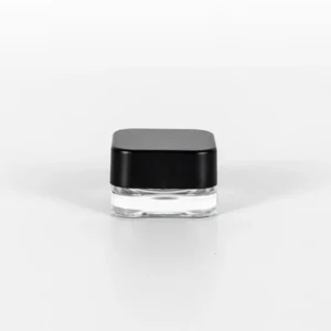 5g Clear Square Child Resistant Concentrate Jar