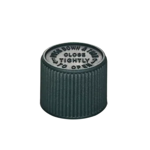 18-410 Ribbed Green Child Resistant Cap