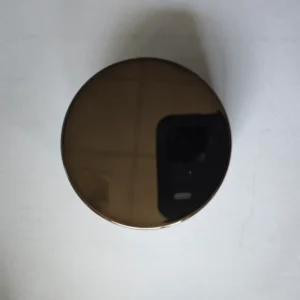 51mm Metallized Grey PP Screw Cap Classic | Glossy Metal Finish Lid for Cosmetic Jars & Skincare Packaging