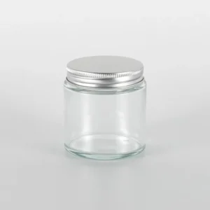 4oz Small Clear Empty Candle Jar with Lids