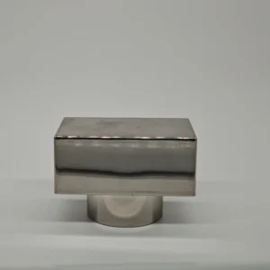 FEA15 Silver Glossy Perfume Bottle Cap | Plastic Cap for Luxury Fragrance & Cologne Packaging