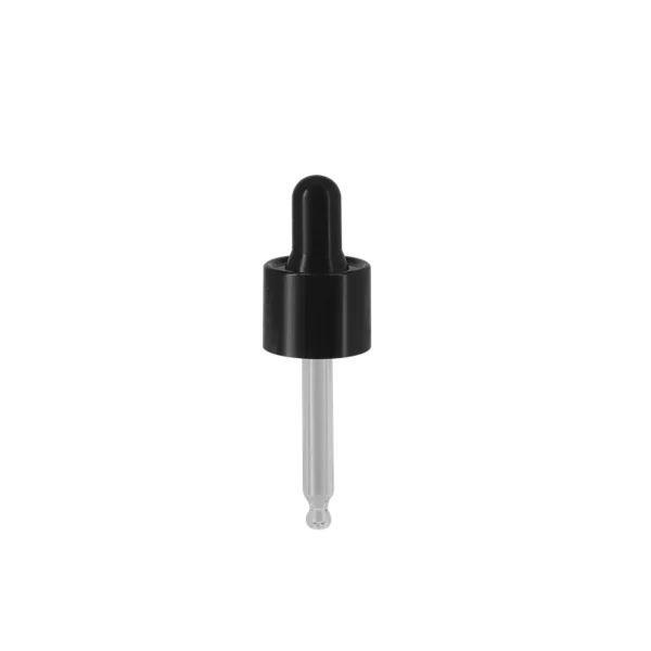 Pipette 15/415, ABS, Black, bulb Nitrile 0.35ml, ball tip, straight