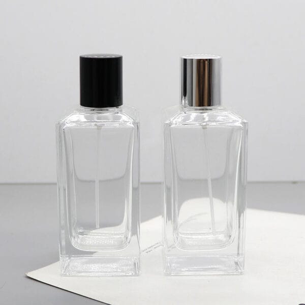 50ml Super Flint Square Perfume Bottle Custom Empty Glass Perfume Bottle for sale