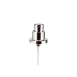 Fragrance Atomizer FEA15 Curled Edge Shiny Silver Collar Fine Mist 0.10ml