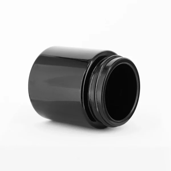 50ml UV Black Glass Jar with Bakelite Lid - Image 3