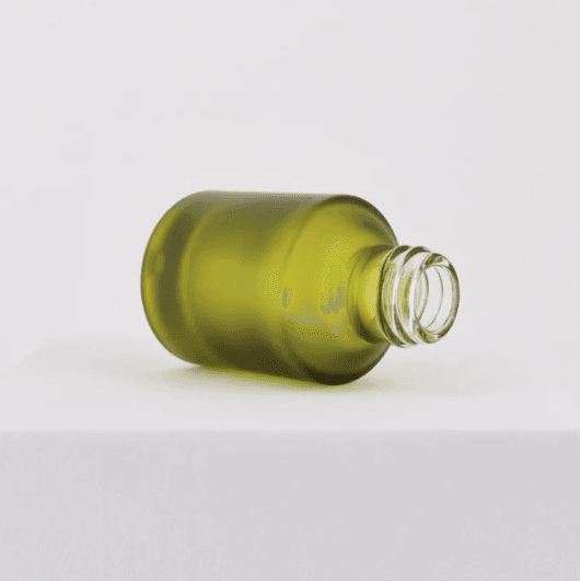 15ml Frosted Olive Green Glass Dropper Bottle 15/415 | Sloping Shoulder Design for Serums, Essential Oils & Luxury Cosmetics 4 15ml Frosted Olive Green Glass Dropper Bottle 15/415 | Sloping Shoulder Design for Serums, Essential Oils & Luxury Cosmetics - Image 4