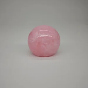 FEA15 Spheriform Pink Marbling Resin Perfume Cap | Glossy Finish for Luxury Fragrance & Cosmetic Packaging