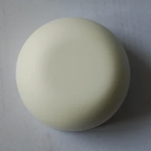 52mm White Matte PP Screw Cap Classic | Dome Shape Lid for Glass Jars of Skincare, Cosmetics & Food