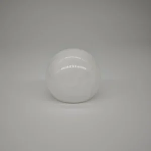 Spheriform White Marbling Resin Perfume Cap FEA15 | Glossy Finish for Luxury Fragrance & Cosmetic Packaging