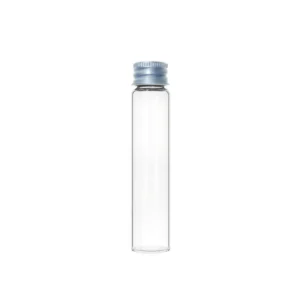 22*90mm Clear Glass Pre-roll Tube with Metal Lid