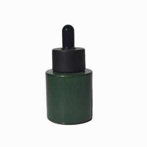 30ml Green Glass Dropper Bottle 24/410 Neck Finish | Cylinder Bottle for Essential Oils, CBD Oil & Serums