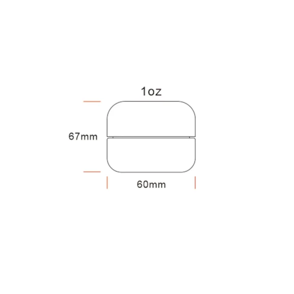 1OZ Luxe Childproof Glass Jar 6 1OZ Luxe Childproof Glass Jar