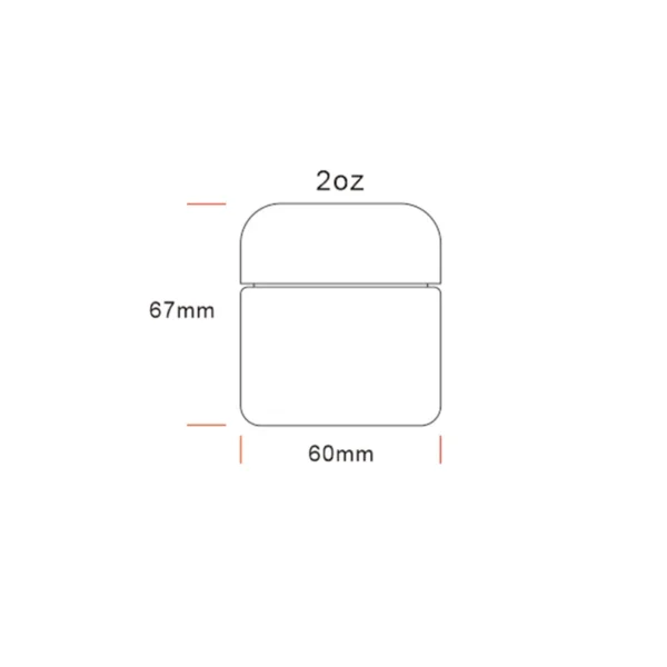 2OZ Luxe Childproof Glass Jar 8 2OZ Luxe Childproof Glass Jar