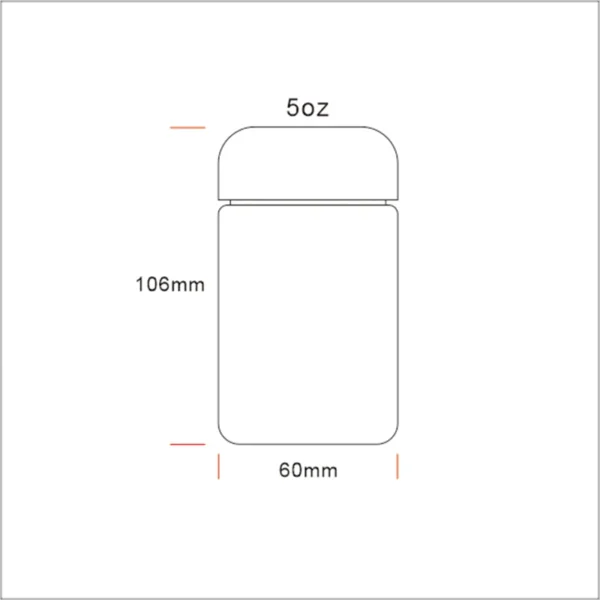 5OZ Luxe Childproof Glass Jar 8 5OZ Luxe Childproof Glass Jar