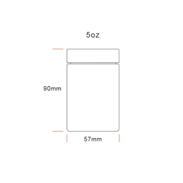 5OZ Straight Glass Jar 8 5OZ Straight Glass Jar