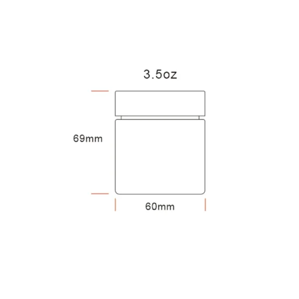 3OZ 3.5OZ 4OZ 5OZ Straight Glass Jar 12 3.5OZ Straight Glass Jar