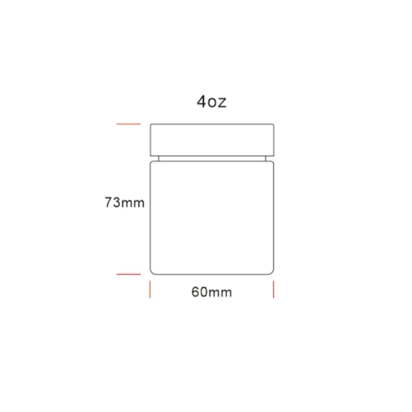 3OZ 3.5OZ 4OZ 5OZ Straight Glass Jar 10 4OZ Straight Glass Jar