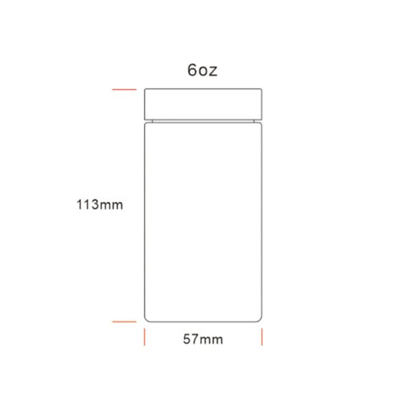 6OZ Straight Glass Jar 8 6OZ Straight Glass Jar