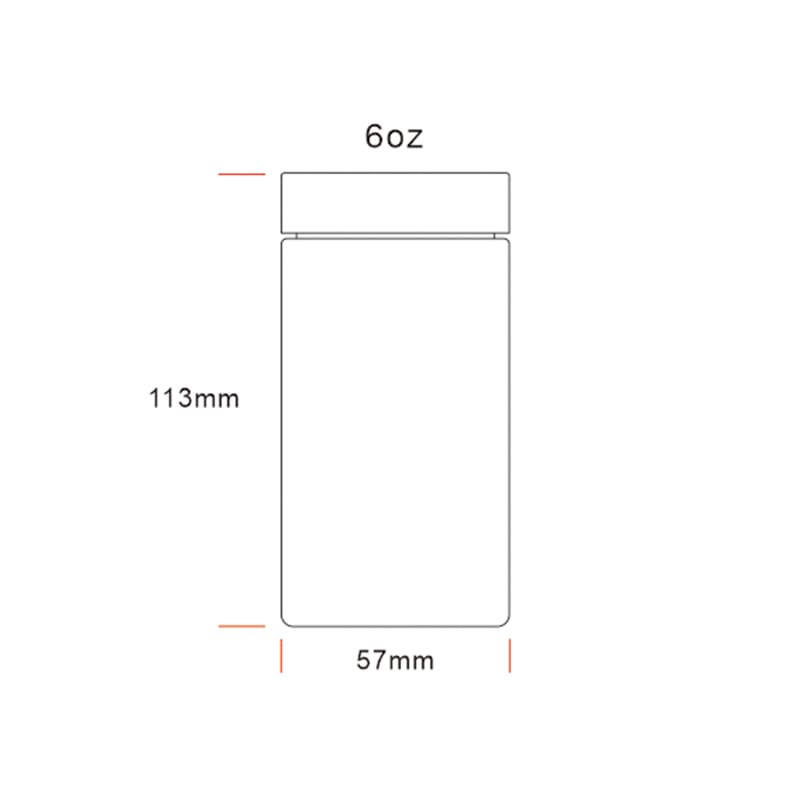 6OZ Straight Glass Jar 3 6OZ Straight Glass Jar - Image 3
