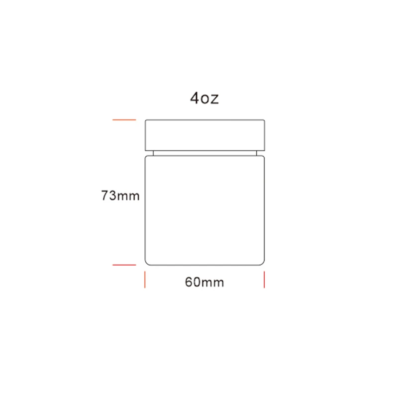 4OZ Straight Childproof Glass Jar Matt Black 4 4OZ Straight Childproof Glass Jar Matt Black - Image 4