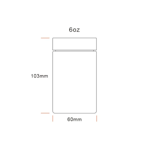 6OZ Straight Glass Jar -53mm 8 6OZ Straight Glass Jar -53mm