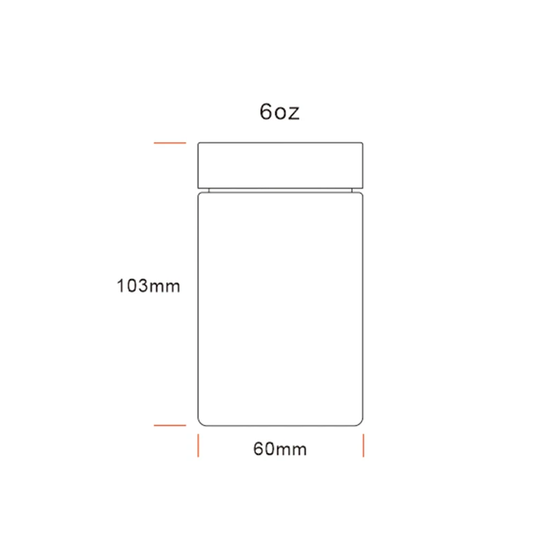 6OZ Straight Glass Jar -53mm 4 6OZ Straight Glass Jar -53mm - Image 4