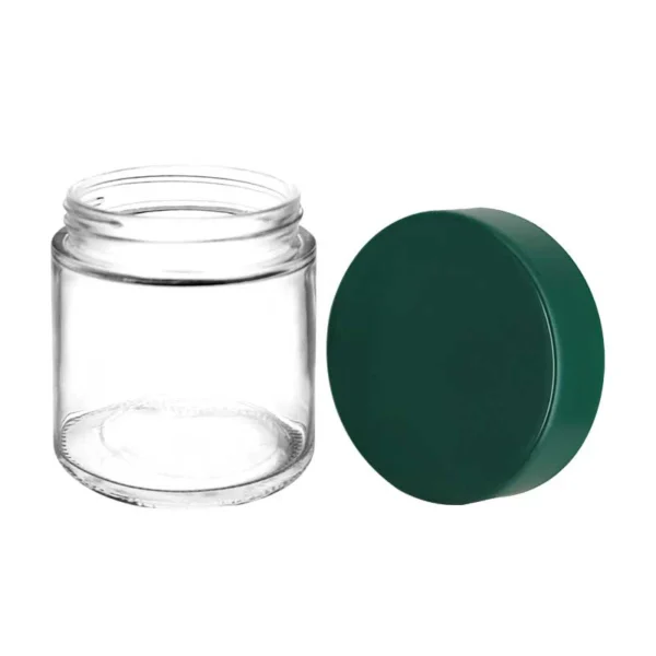 8OZ Straight Clear Glass Jar with childproof lid 9 8OZ Straight Clear Glass Jar with childproof lid