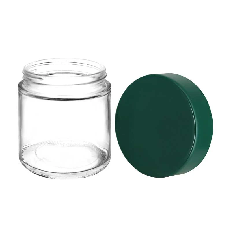 8OZ Straight Clear Glass Jar with childproof lid 4 8OZ Straight Clear Glass Jar with childproof lid - Image 4