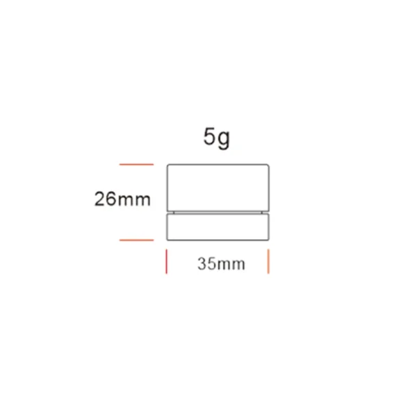 5g Gloss Black Silver Interior Round Child Resistant Concentrate Jar 8 5g Gloss Black Silver Interior Round Child Resistant Concentrate Jar