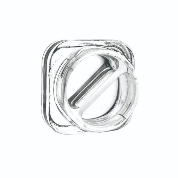 9g Clear Square Child Resistant Concentrate Jar with Two Dividers 6 9g Clear Square Child Resistant Concentrate Jar with Two Dividers