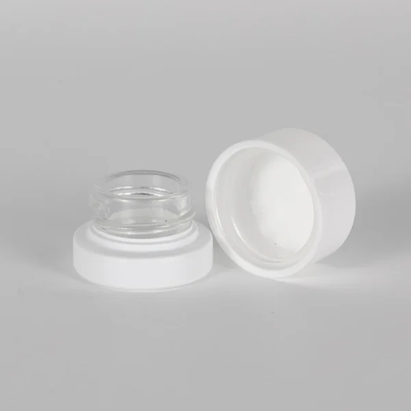 5g Sprayed Matte White Round Child Resistant Concentrate Jar 7 5g Sprayed Matte White Round Child Resistant Concentrate Jar